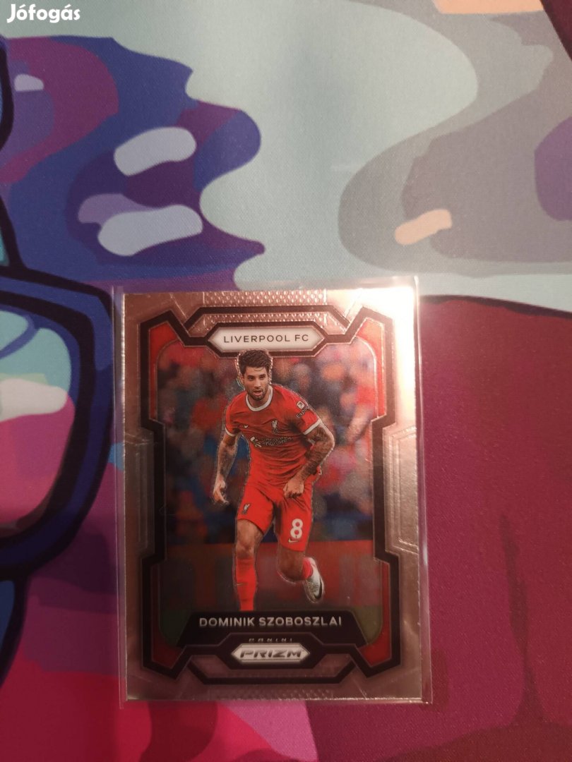 Szoboszlai Dominik Panini Prizm focis kártya, Liverpool