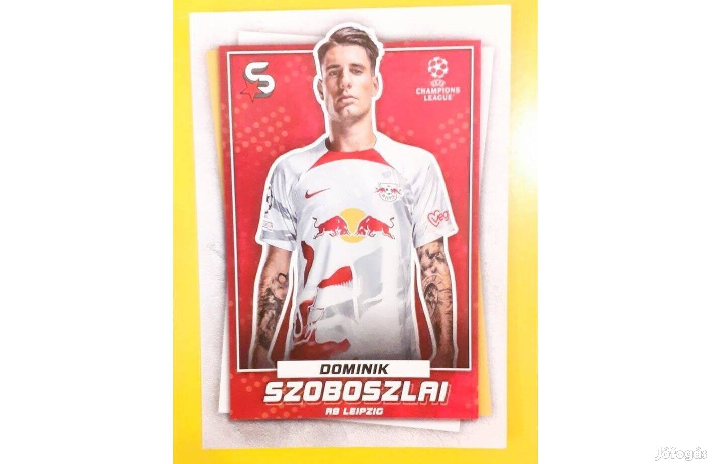 Szoboszlai Dominik RB Leipzig focis kártya Topps Football Superstars