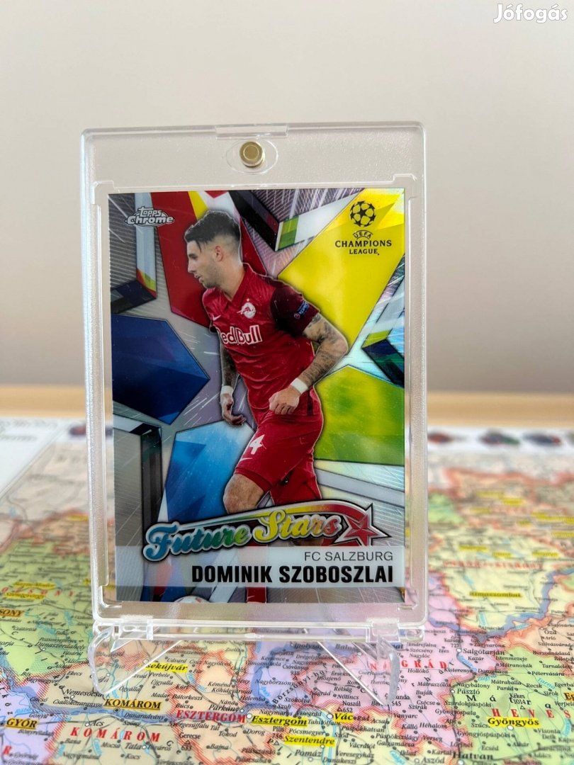 Szoboszlai Dominik Topps Chrome Future Stars focis kártya, sportkártya