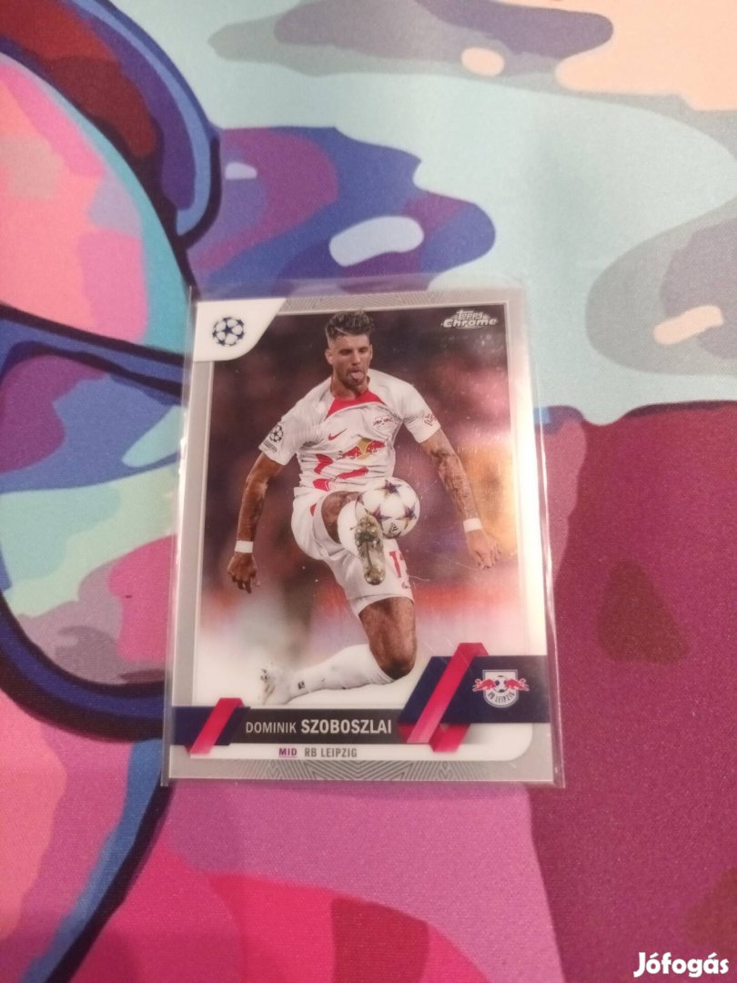 Szoboszlai Dominik Topps Chrome focis kártya RB Lepzig