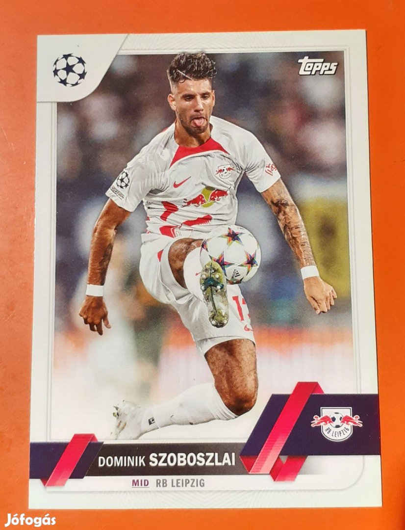 Szoboszlai Dominik Topps Club Competitions focis kártya