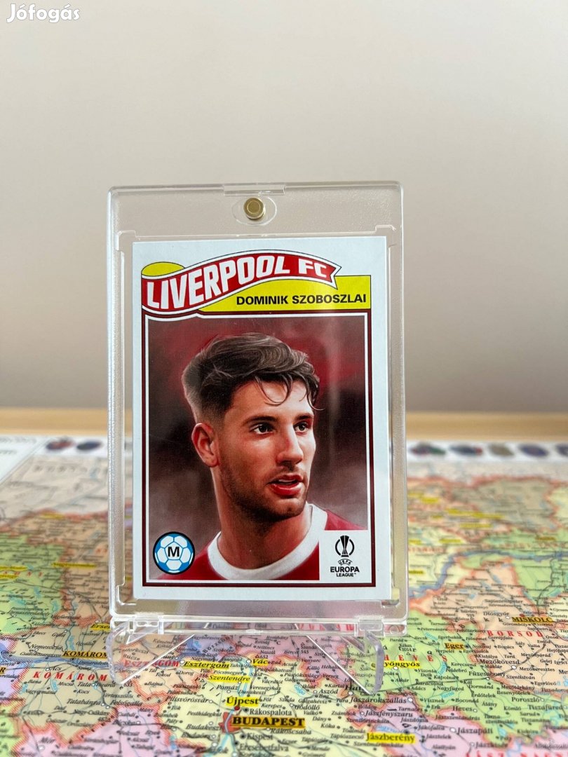 Szoboszlai Dominik Topps Living Set focis kártya, sportkártya