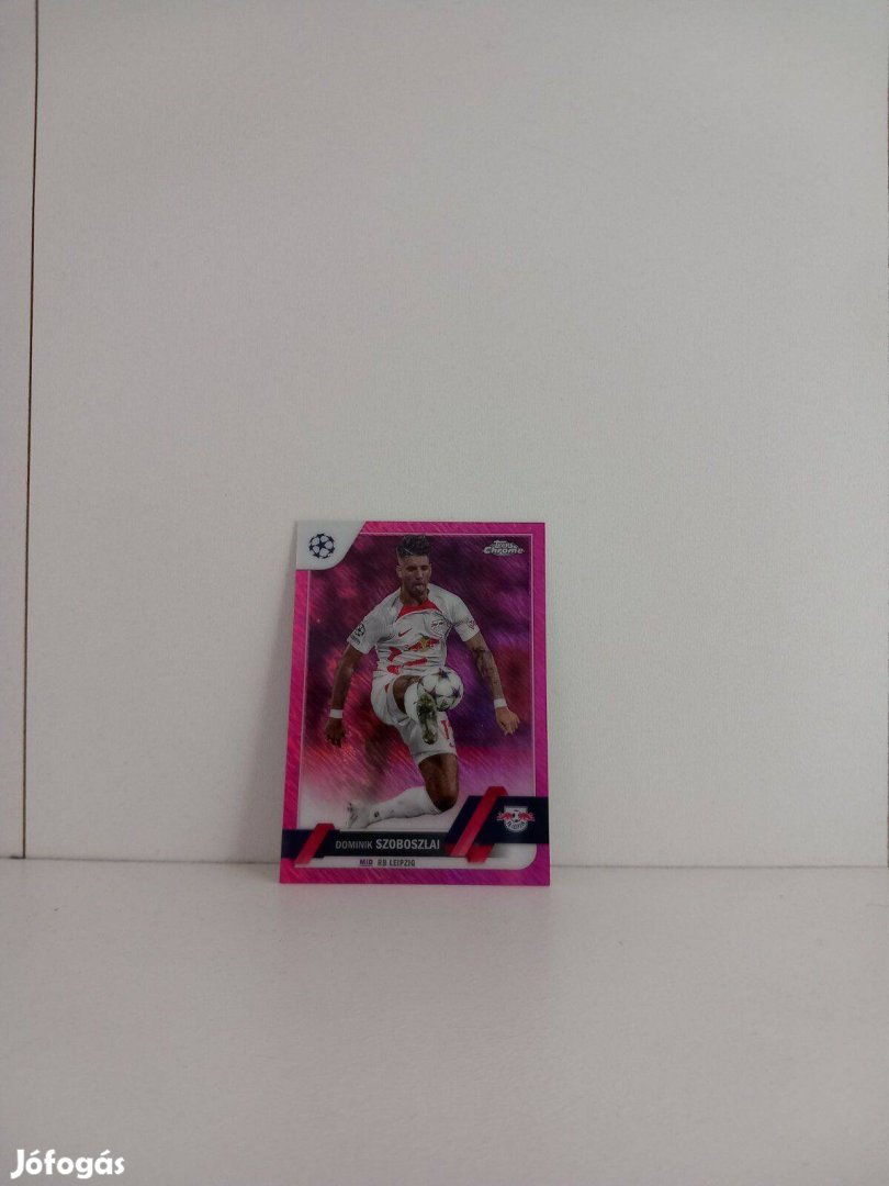 Szoboszlai Dominik /250 Pink Topps Chrome focis kártya