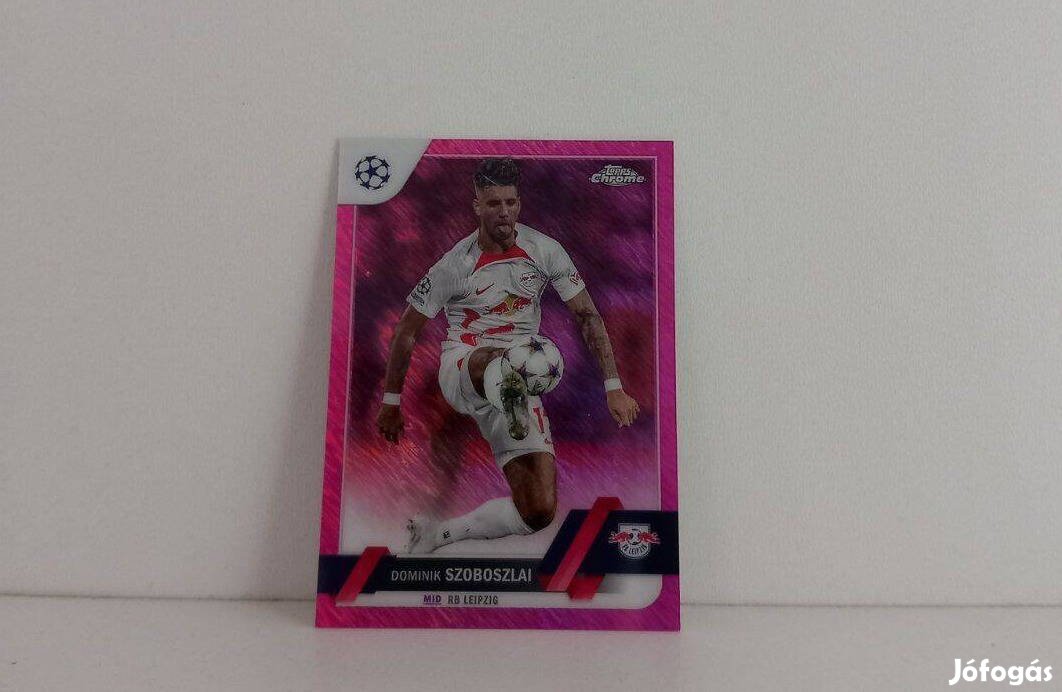 Szoboszlai Dominik /250 Pink Topps Chrome focis kártya