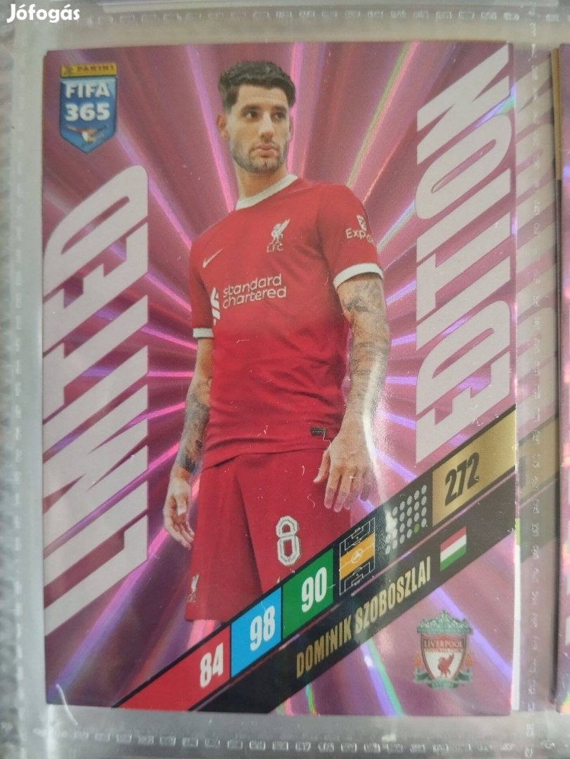 Szoboszlai Dominik (Liverpool) FIFA 365 2024 Limited focis kártya