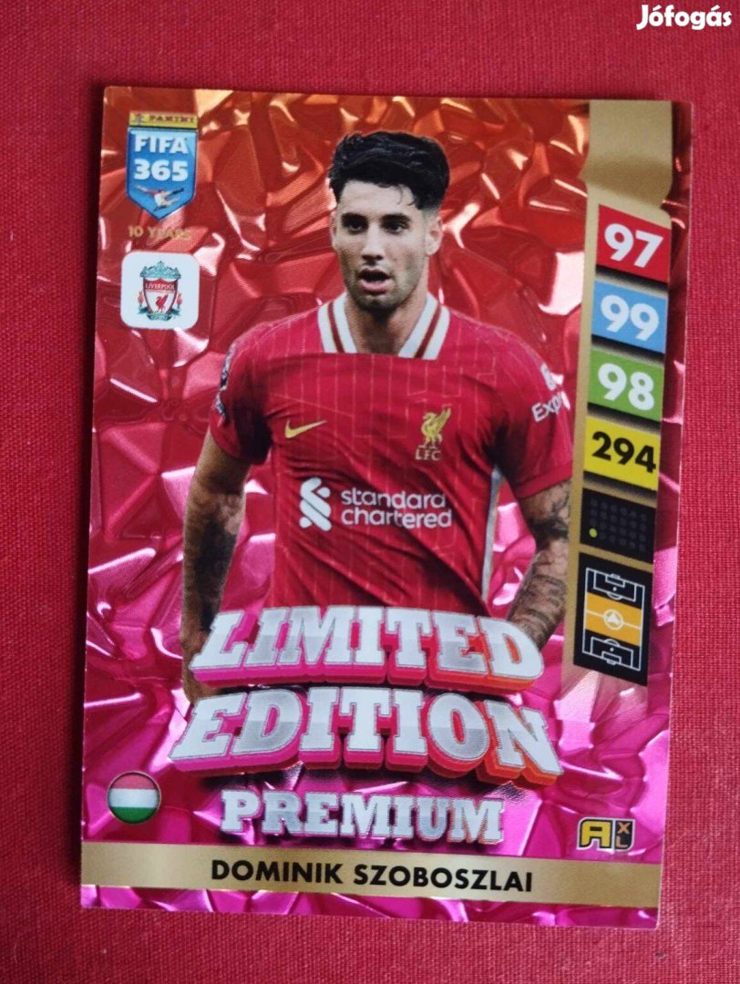 Szoboszlai Dominik (Liverpool) FIFA 365 2025 Prémium Limited kártya