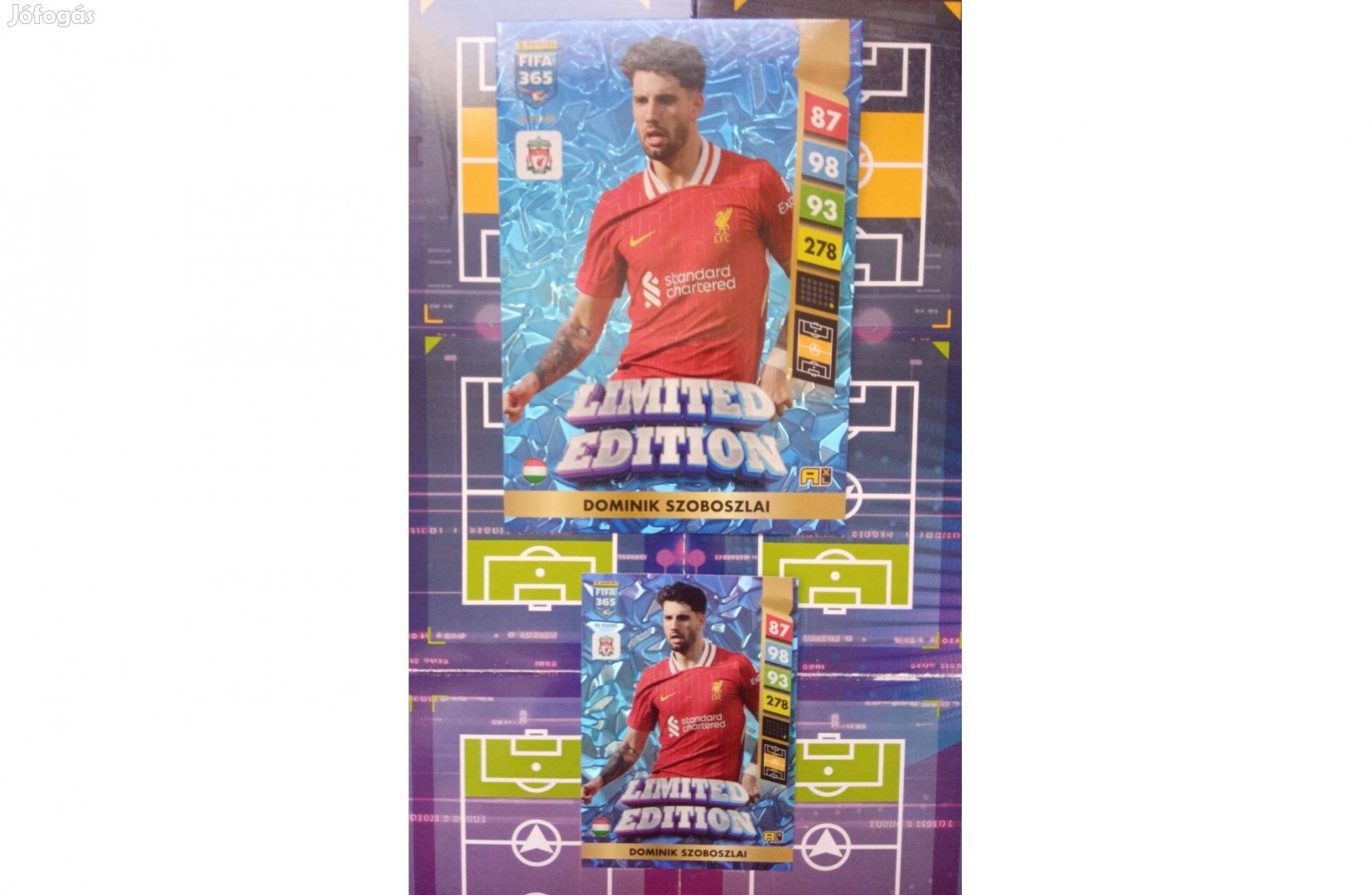 Szoboszlai Dominik (Liverpool) Panini Fifa 365 2025 XXL Limited kártya