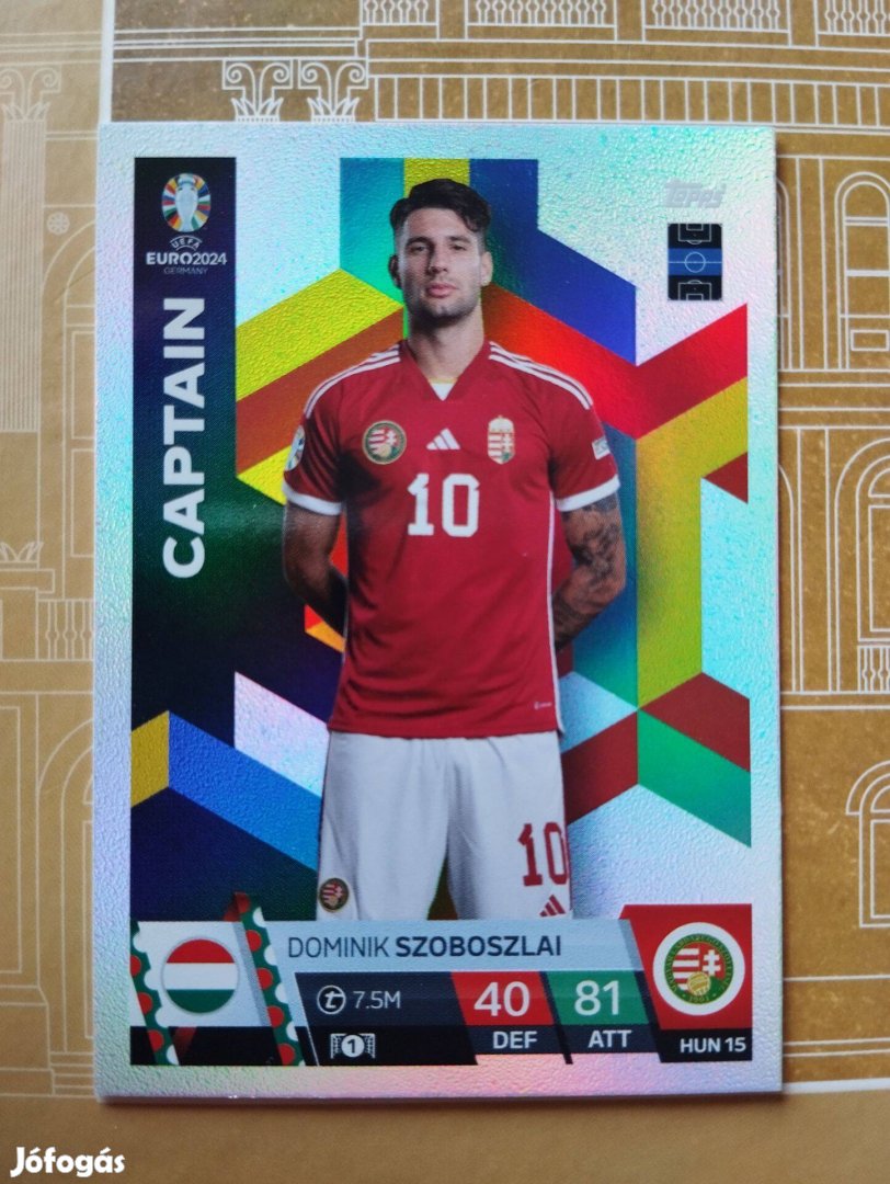 Szoboszlai Dominik (Magyarország) Captain Euro 2024 kártya