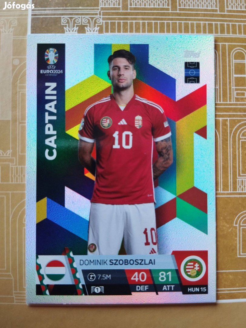 Szoboszlai Dominik (Magyarország) Captain Euro 2024 kártya