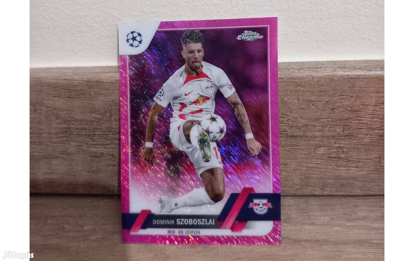 Szoboszlai Dominik topps chrome Számozott 163/250 fociskártya