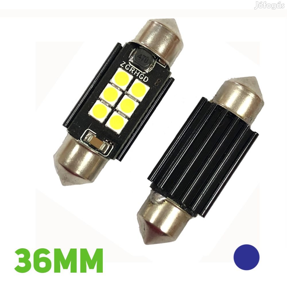 Szofita led 36mm Canbus hűtőbordás 2db kék