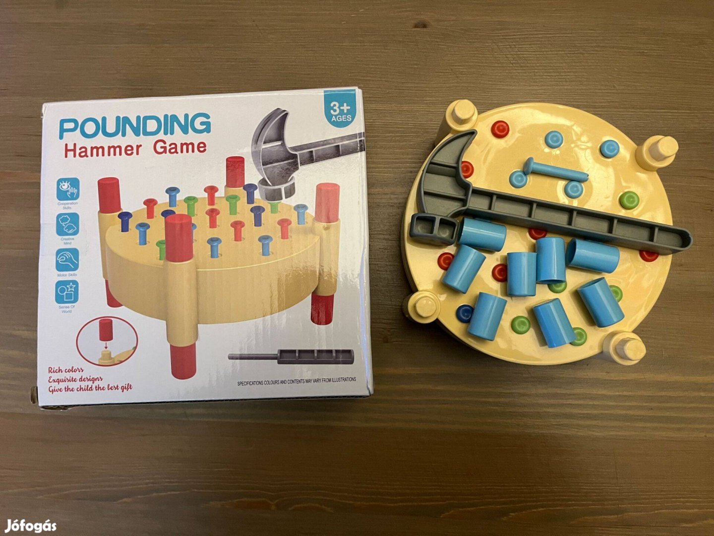 Szög verő fejlesztő játék