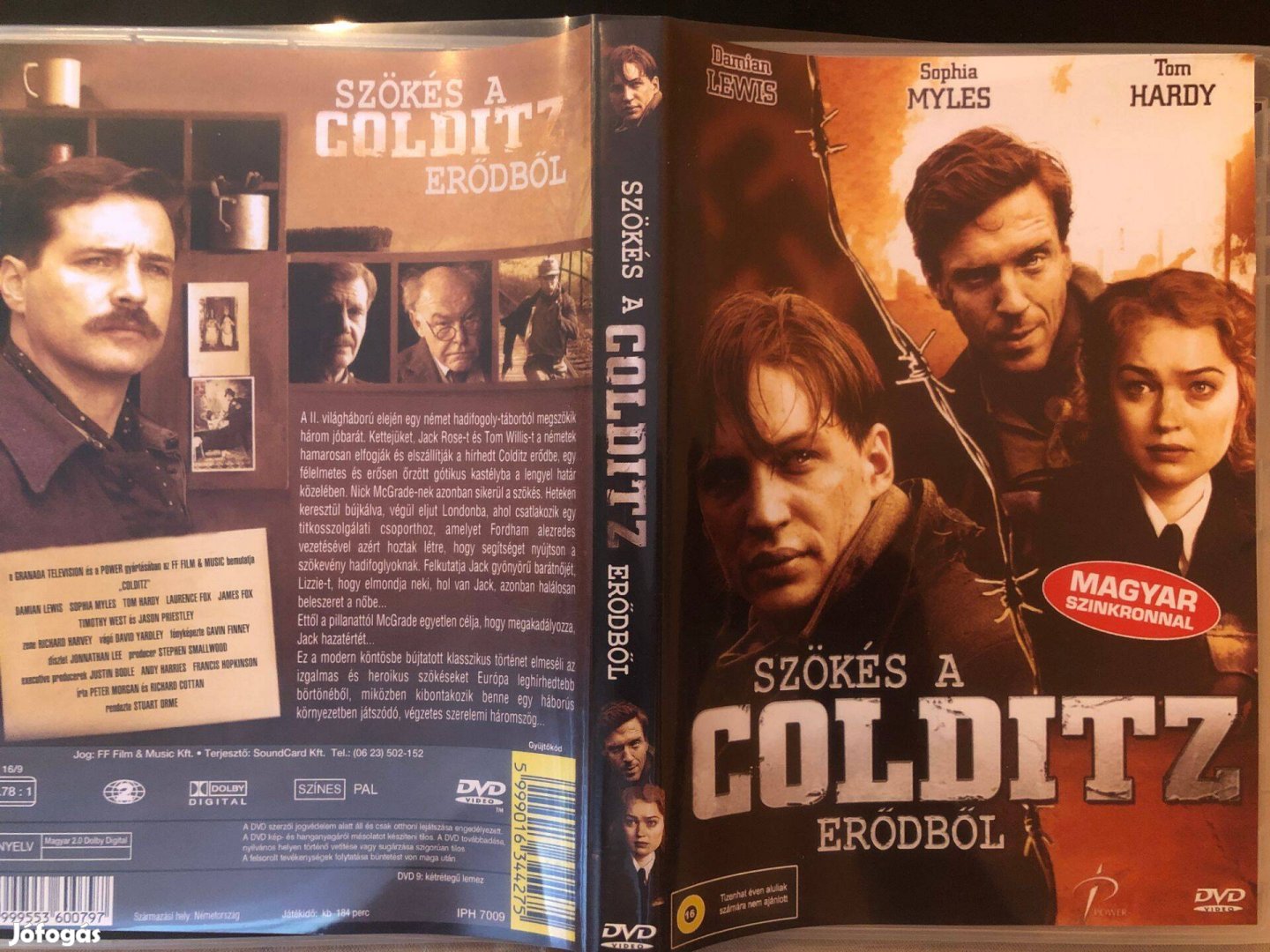 Szökés a Colditz erődből (karcmentes, Damian Lewis, Tom Hardy) DVD