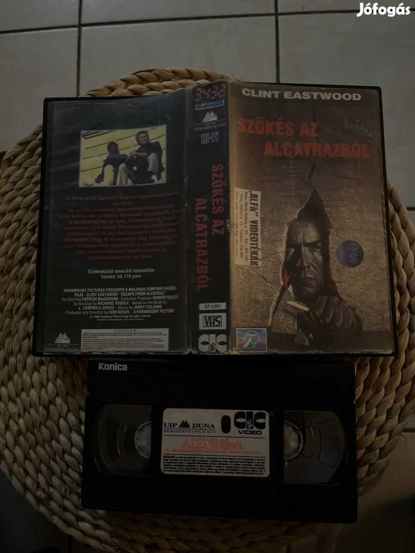 Szökés az Alcatrazból vhs film