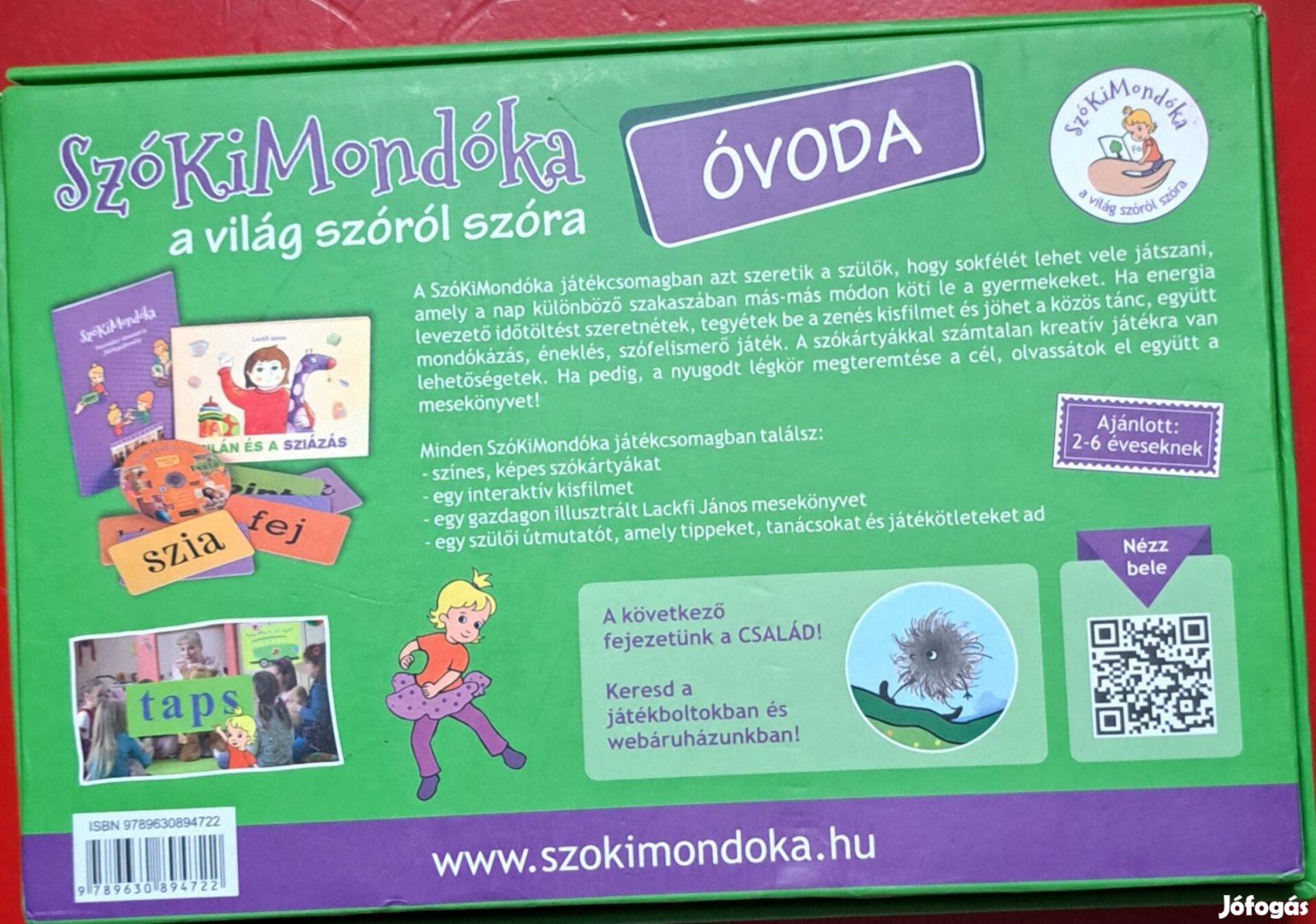 Szókimondoka ovodás fejlesztőjáték