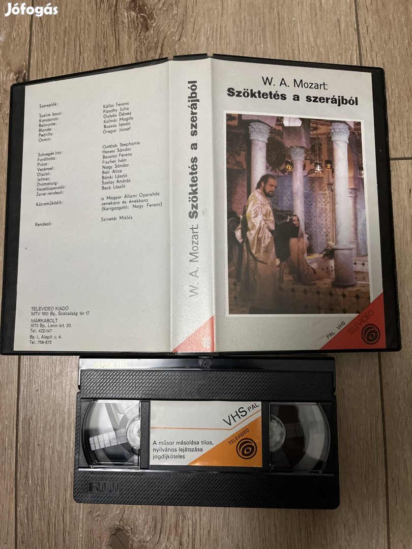 Szöktetés a szerájból vhs 