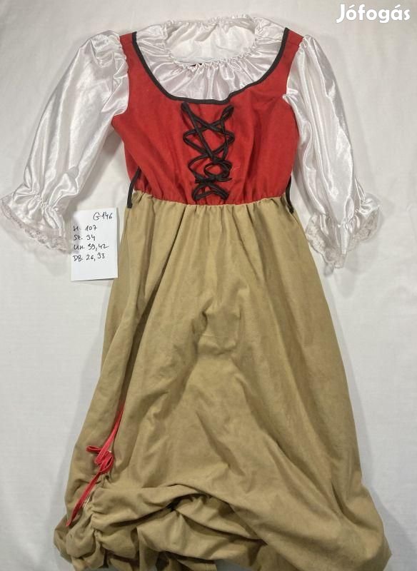 Szolgáló jelmez, felszolgáló jelmez G146