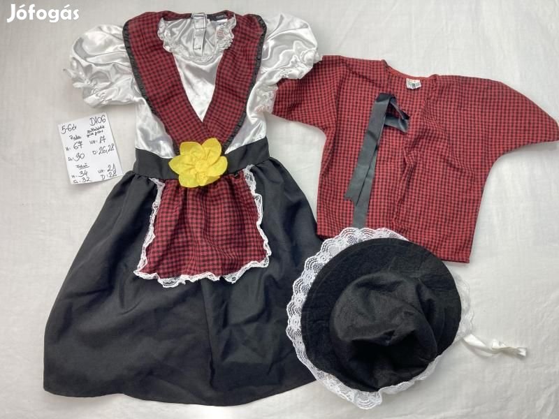 Szolgáló jelmez, házvezető nő jelmez D106