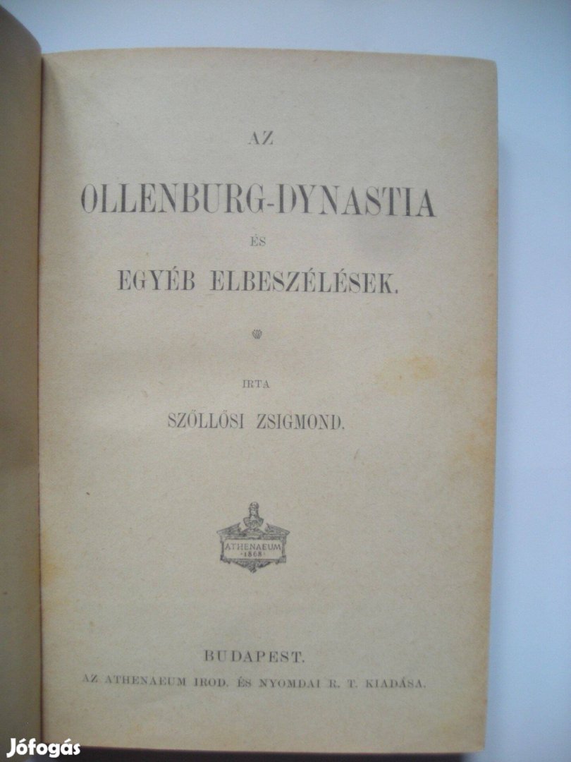 Szőllősi Zsigmond: Az Ollenburg-dynastia és egyéb elbeszélések