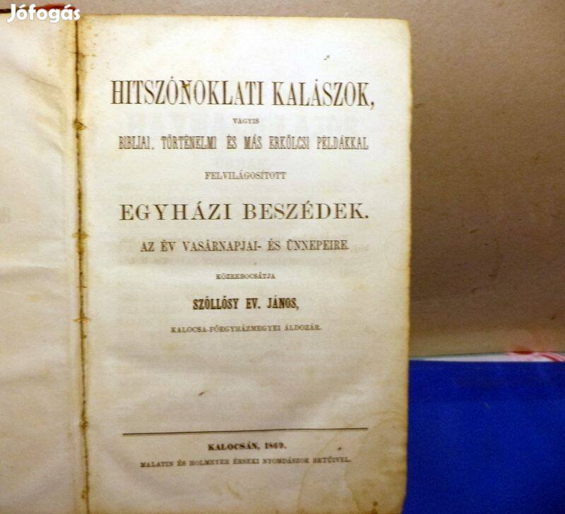 Szőllősy Ev.János: Hitszónoklati kalászok