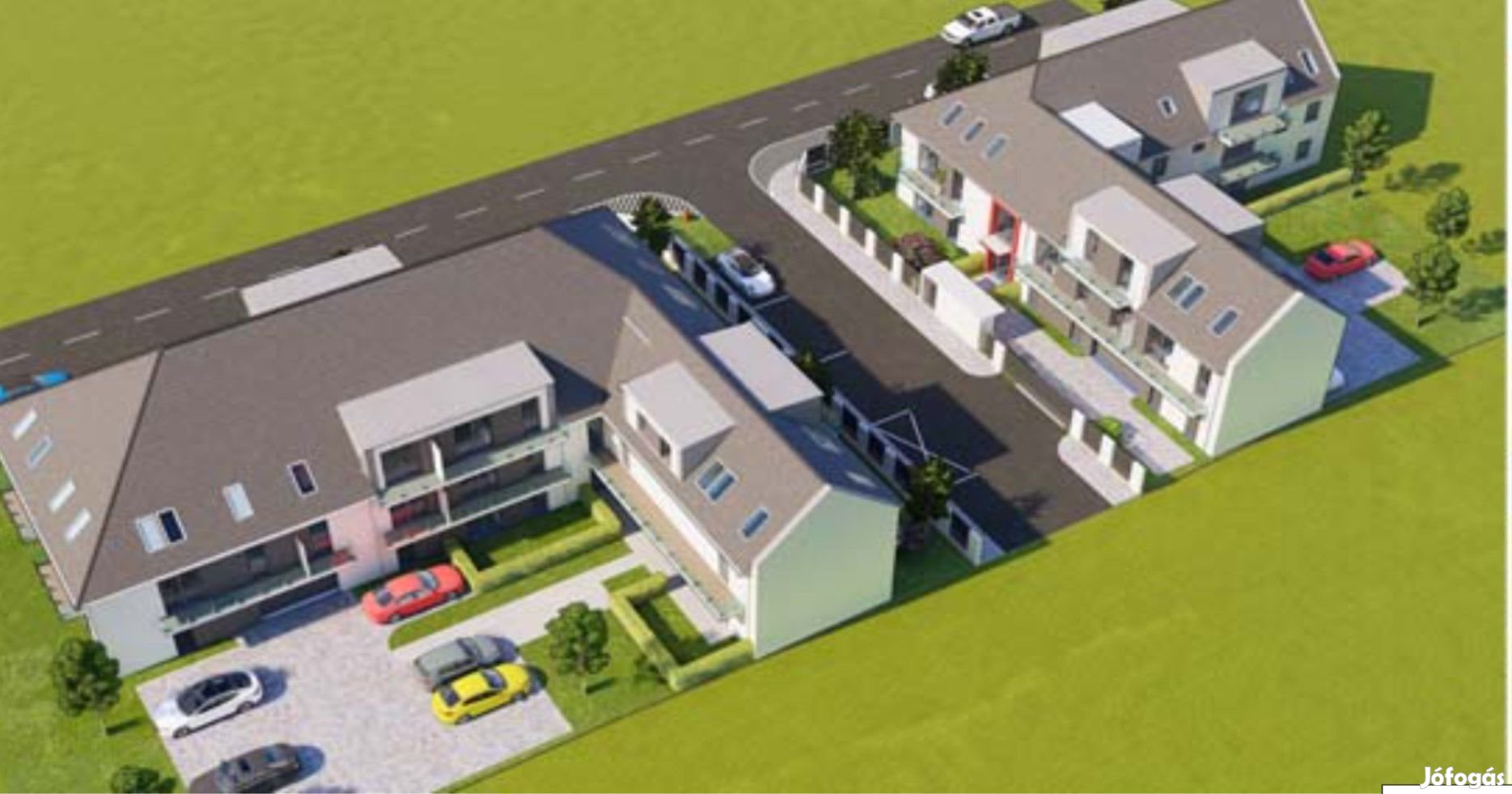 Szombathely belvárosában 63 m2-es + 2 teraszos, 13 m2 ÚJ építésű 3