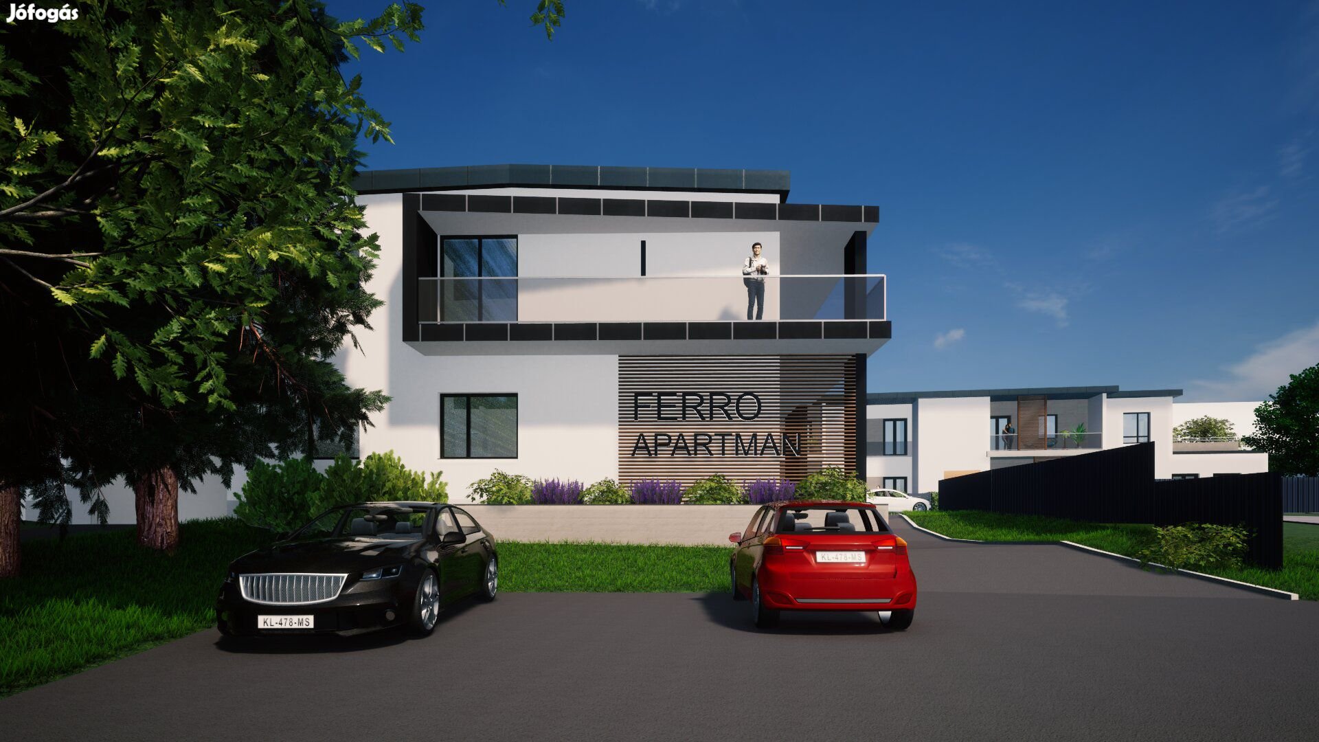 Szombathelyen, új építésű 34 m2-es, nagyteraszos garzon lakás a Ferro
