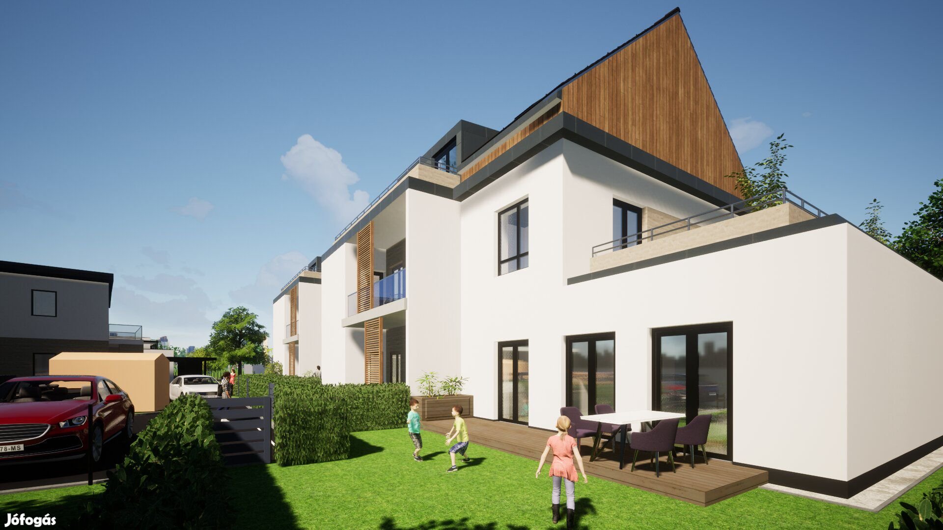 Szombathelyen, új építésű  31m2 + 16 m2 udvaros lakás a Ferro Parkban