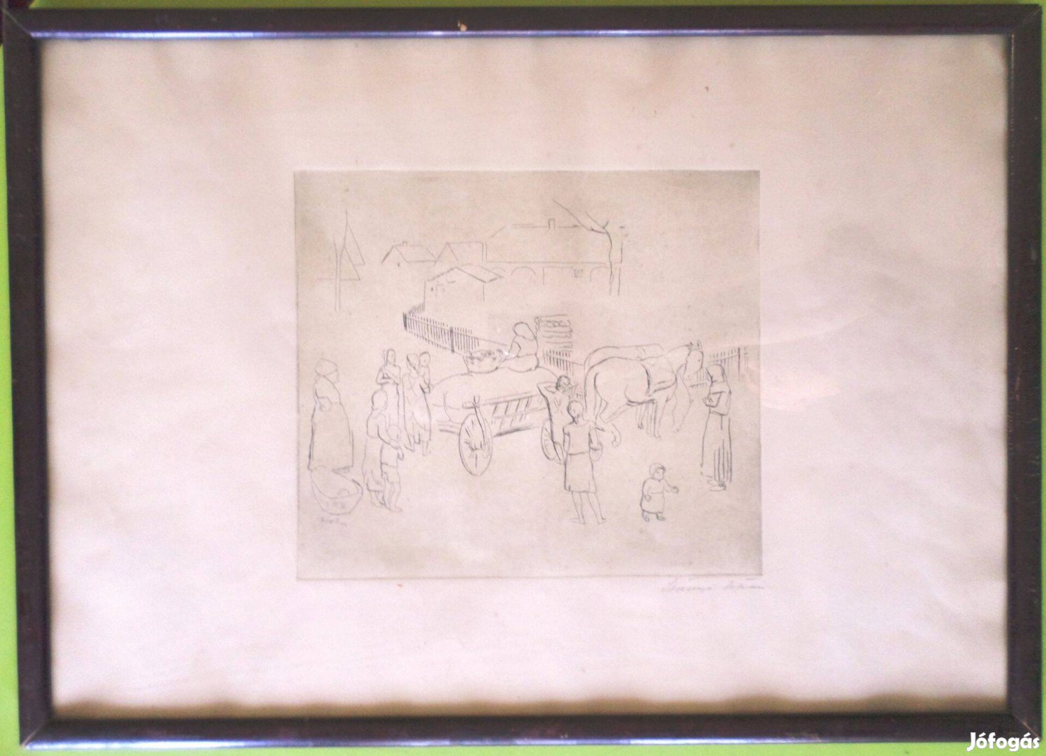 Szőnyi István Zebegényi utca lovasszekérrel