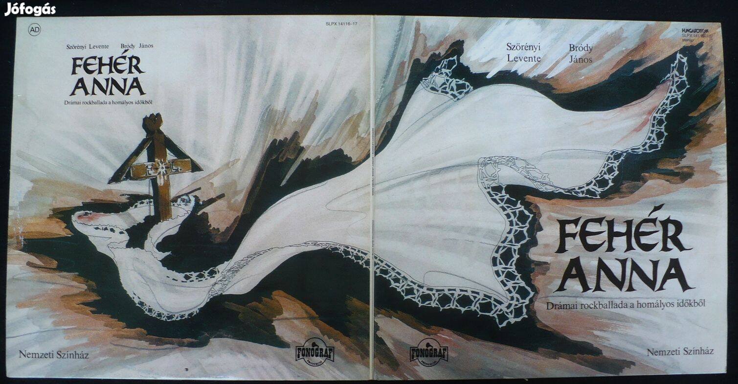 Szörényi Levente-Bródy János: Fehér Anna (rockopera, újszerű 2 LP)