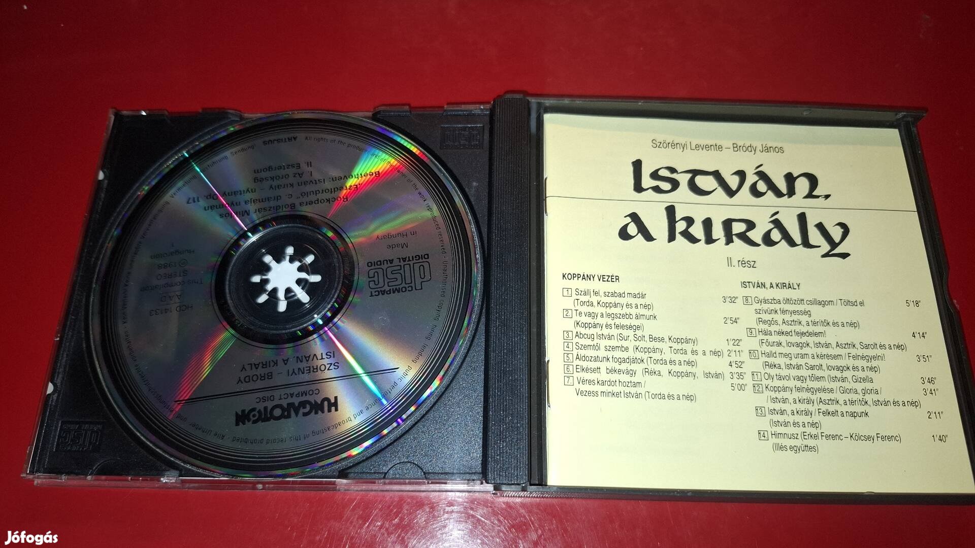 Szörényi -Bródy István a király Rockopera 2 Cd box 1988