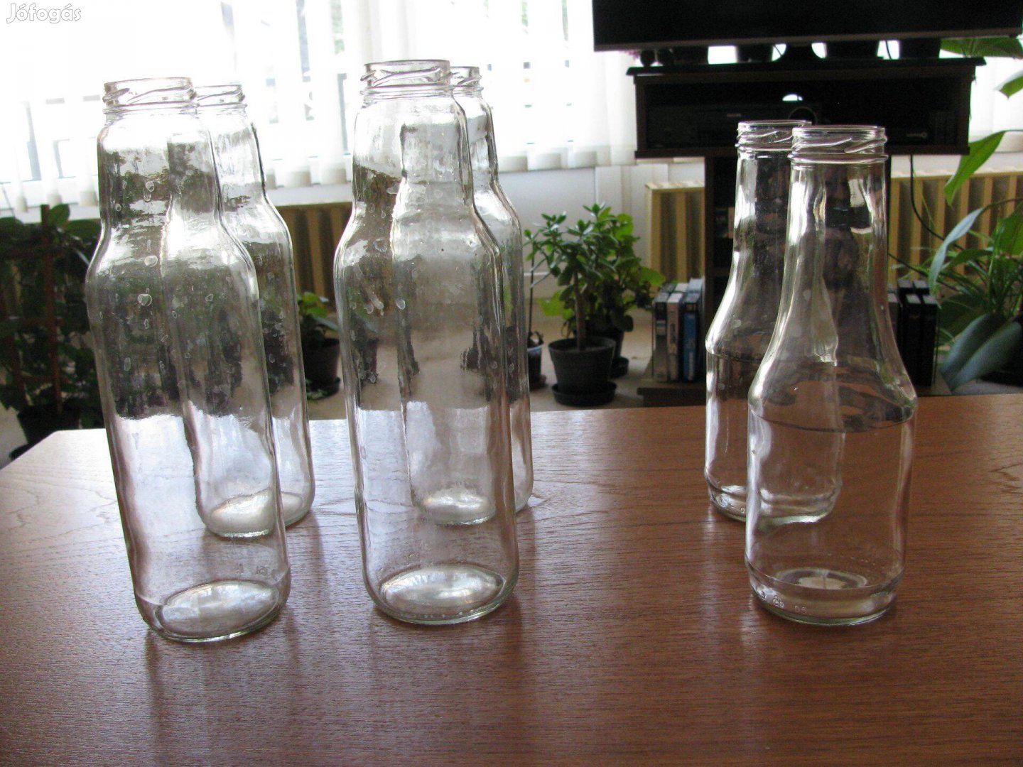 Szörpös üveg 0,75, 0,5 literes