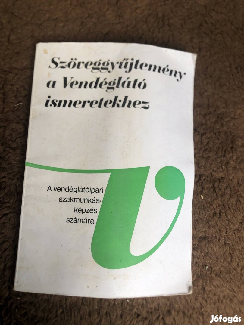 Szoveggxujtemeny vendéglátó ismeretekhez 1000 Ft