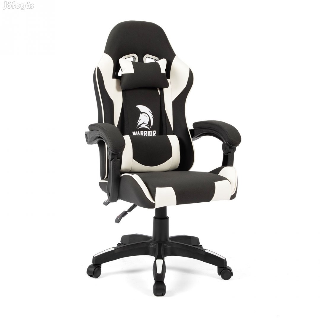 Szövet Gamer szék Warrior Basic 1-F fehér-fekete