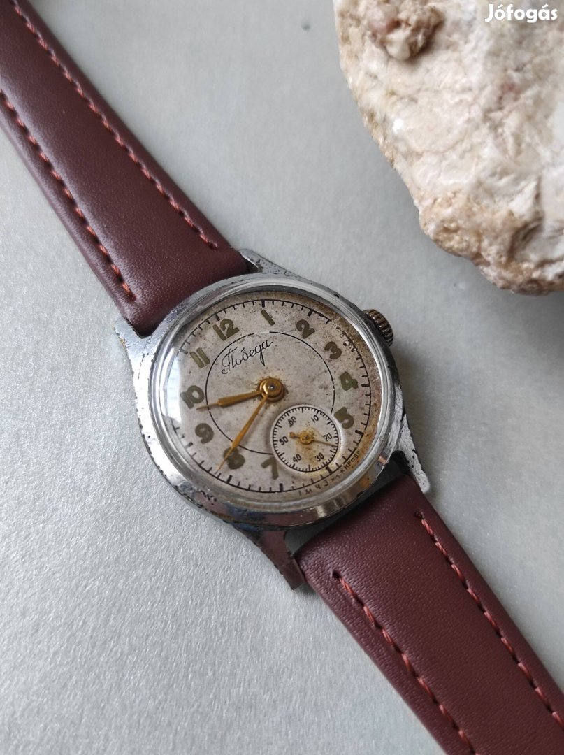 Szovjet Pobeda 15 köves 1950s évekbeli mechanikus karóra