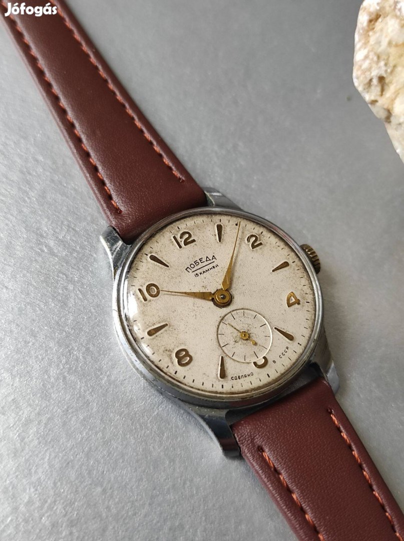 Szovjet szép Pobeda 1958 mechanikus karóra