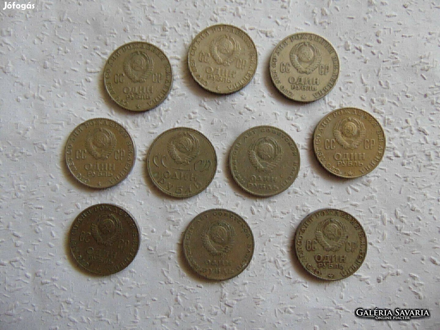 Szovjetunió 10 darab 1 rubel LOT ! 01