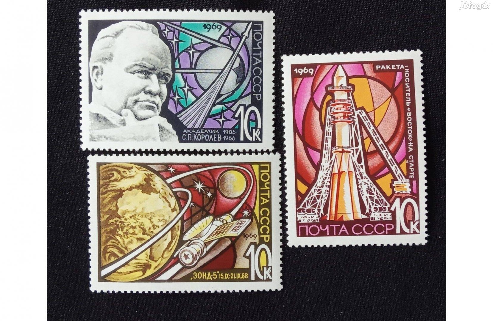 Szovjetunió 1969. a kozmonautika napja posta tiszta bélyeg sor