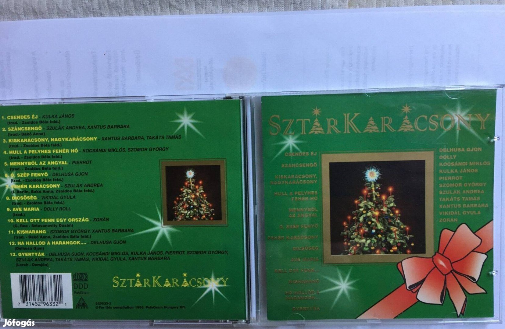 Sztárkarácsony CD Karácsonyi CD 24 karátos arannyal készült Posta meg