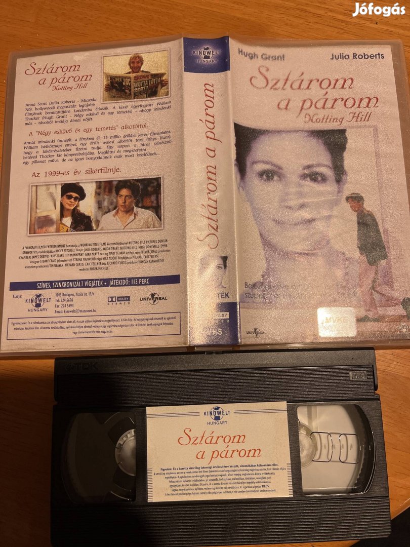 Sztárom a párom vhs 