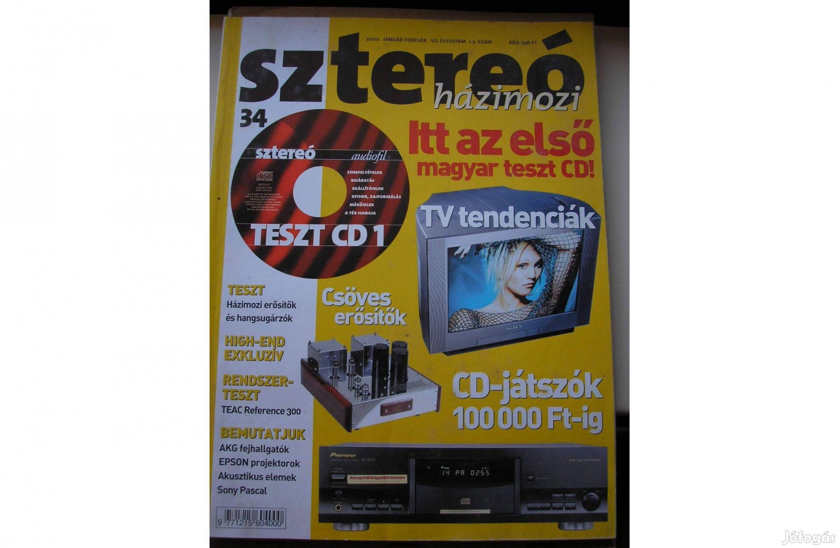 Sztereó házimozi magazin , 2000 jan-febr. CD melléklet nélkül