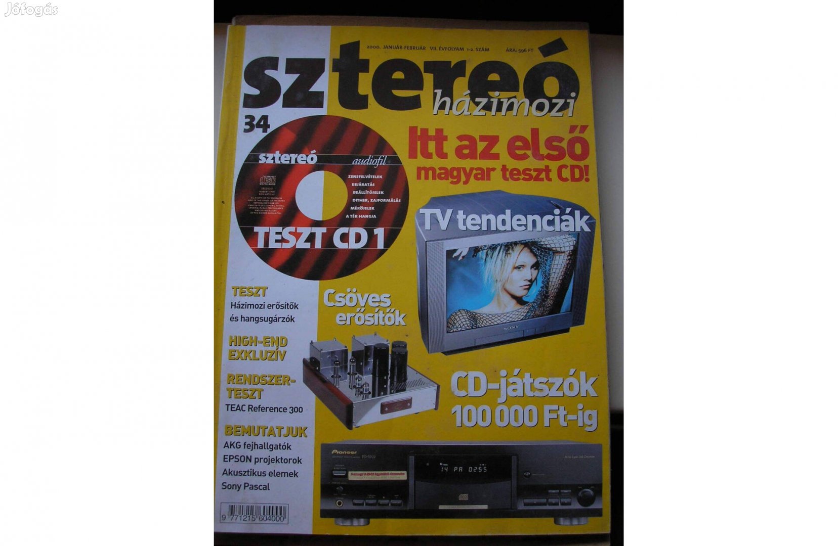 Sztereó házimozi magazin , 2000 jan-febr. CD melléklet nélkül