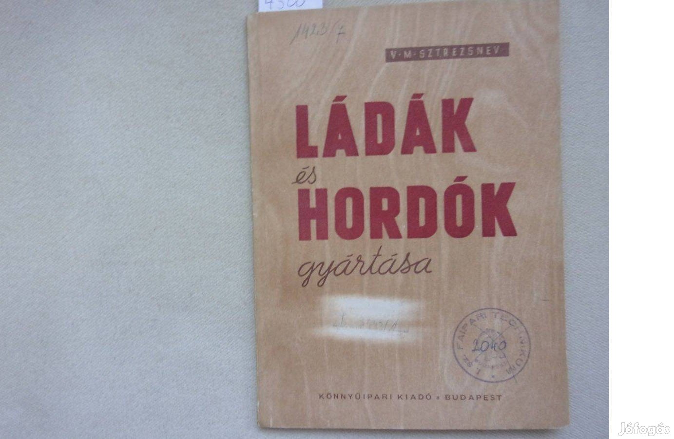 Sztrezsnev Ládák és hordók gyártása 1957-es kiadás