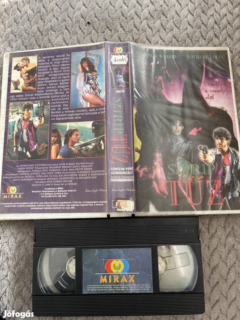 Sztrip tűz vhs nagytok akció