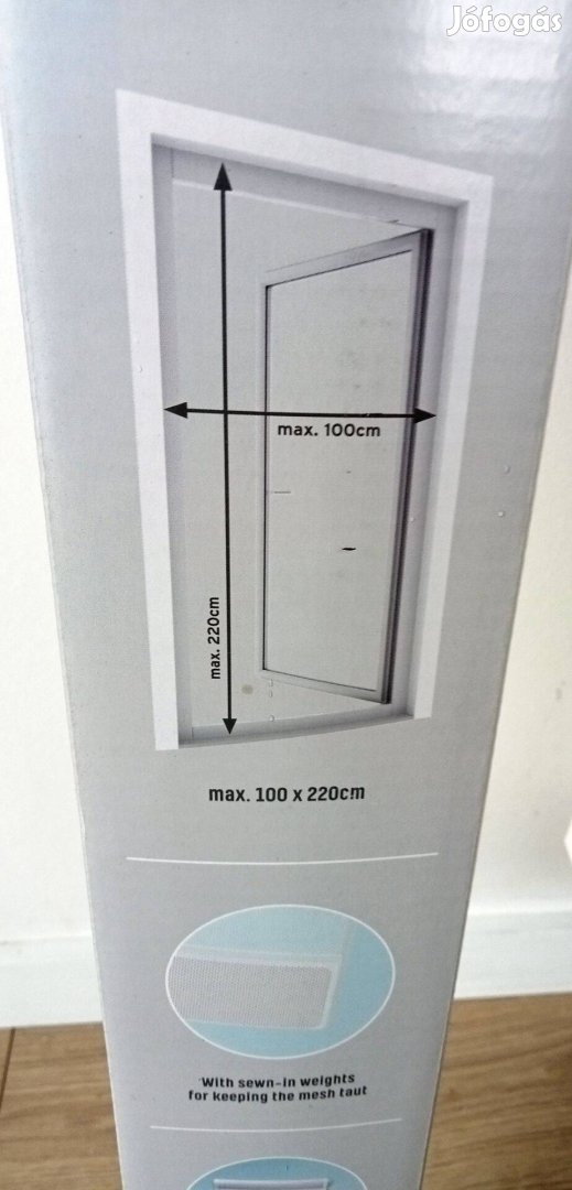 Szúnyogháló - függöny ajtóra 100x220cm - 5db