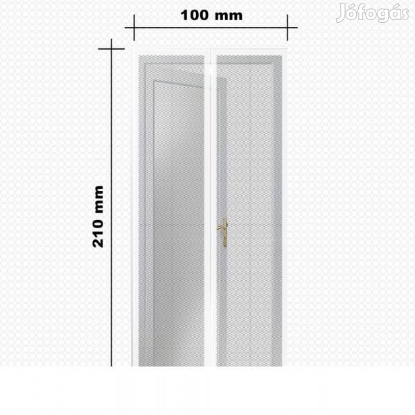 Szúnyogháló függöny ajtóra, mágneses 210x100 FEHÉR