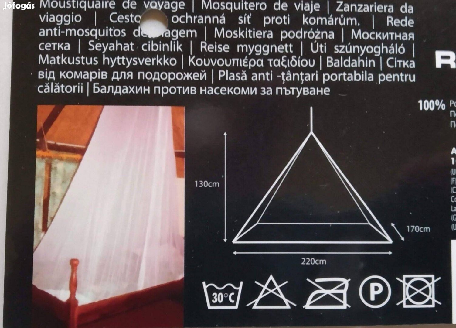 Szúnyogháló sátorba franciaágyra XXL 2-3 szem bontatlan