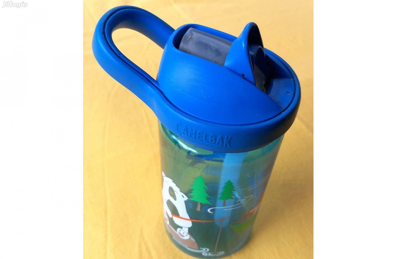 Szuper gyerek kulacs ( Camelbak ), BPA-mentes, 4 dl-es, kék, állatos