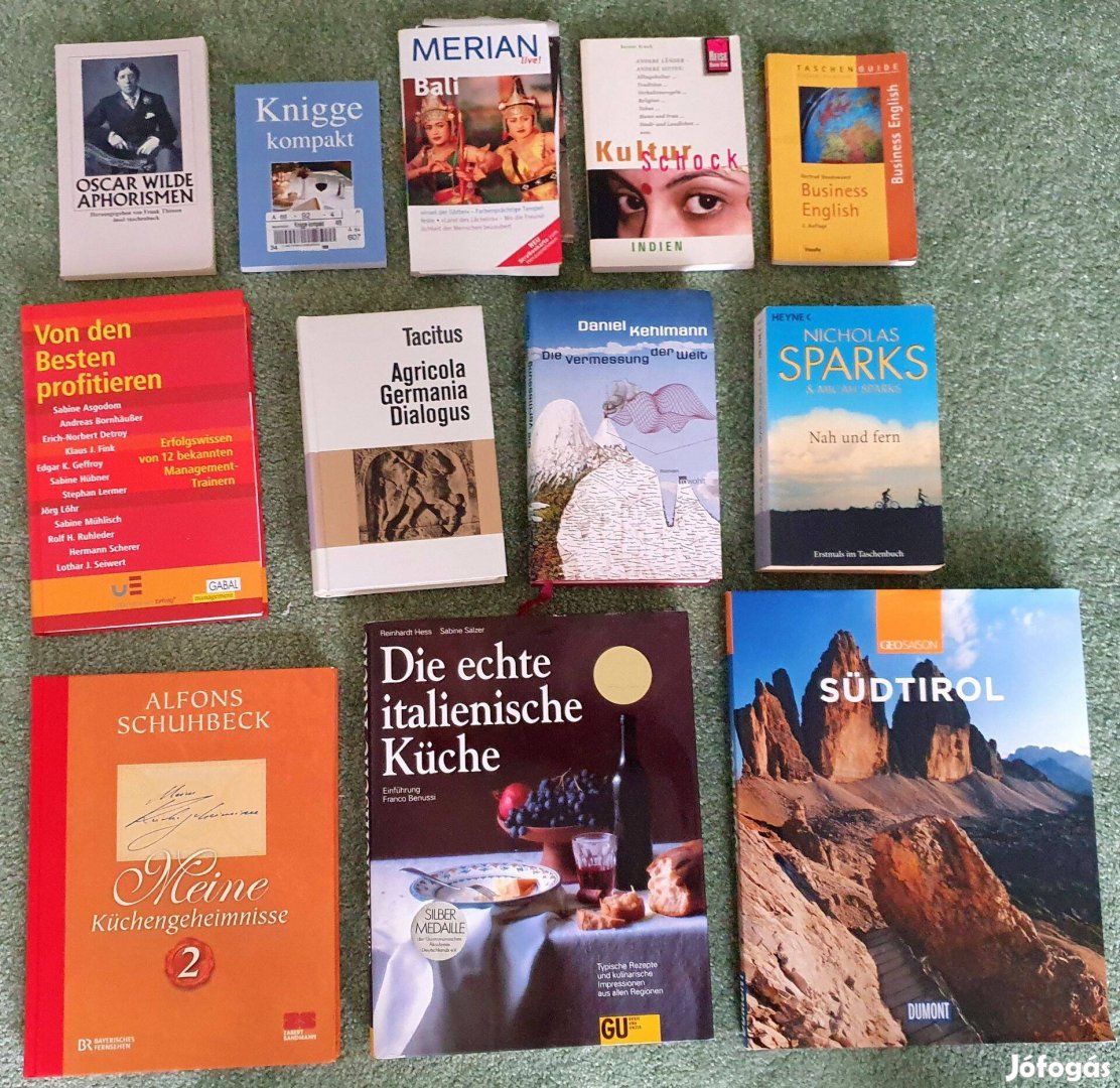 Szuper német könyv gyűjtemény (szakácskönyvek, Bali, India, Tirol, Nic
