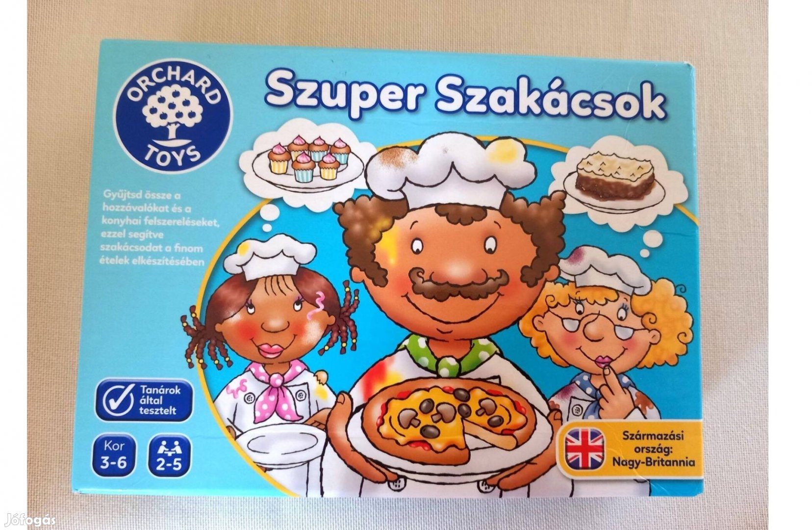 Szuper szakácsok Orchard Toys memória fejlesztő társasjáték,