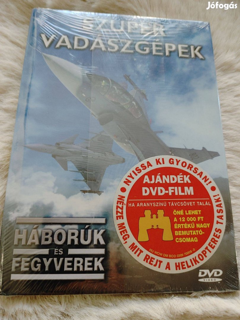 Szuper vadászgépek Háborúk és fegyverek DVD+könyv Bontatlan